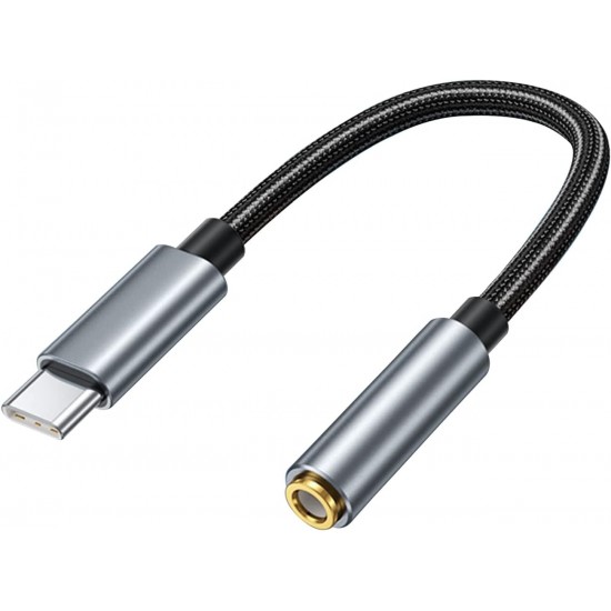 3.5mm TRRS Jack Cable to Type C to Plug Audio Adapter 0.15M